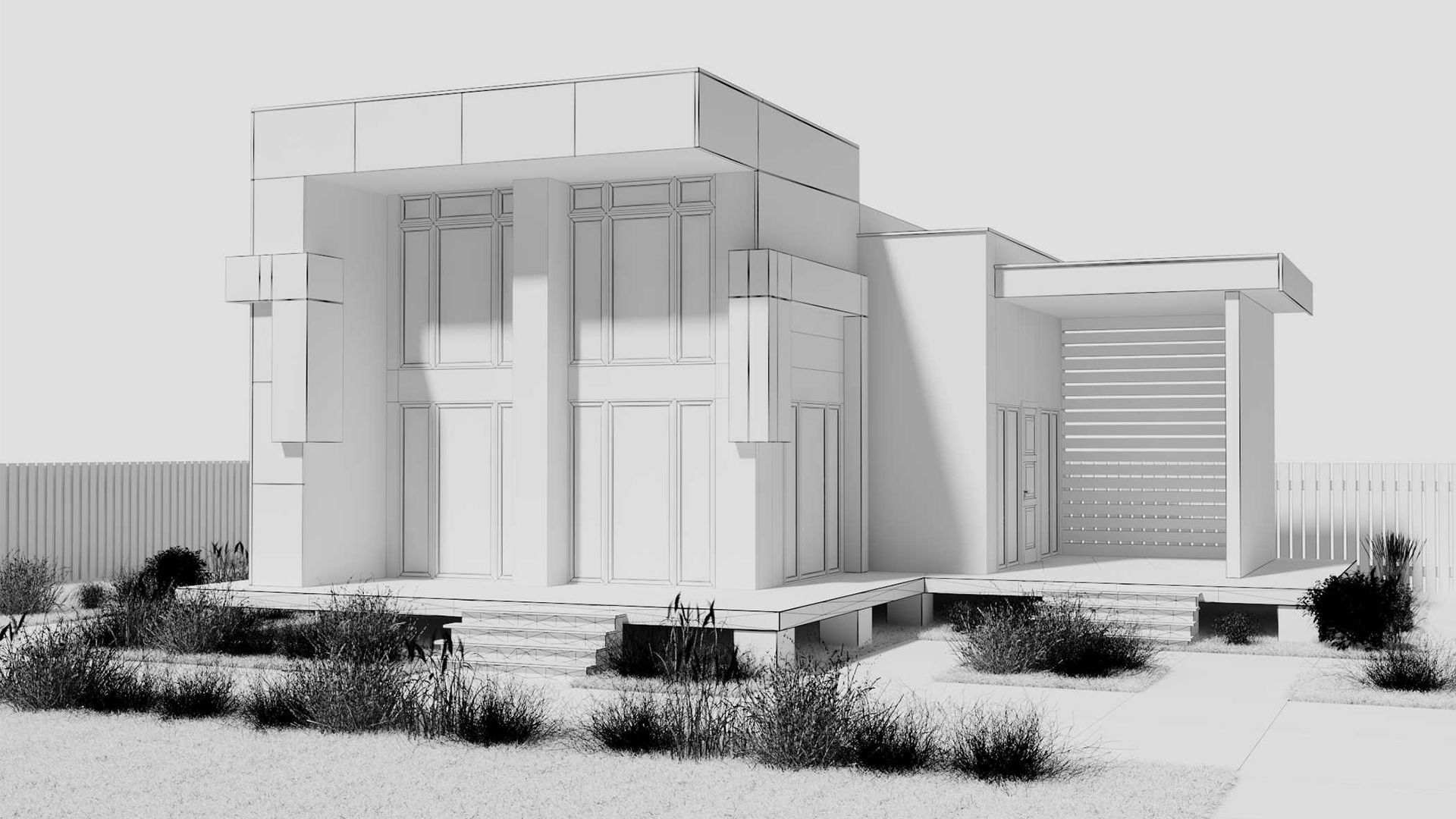 Architecture building 3D model_6