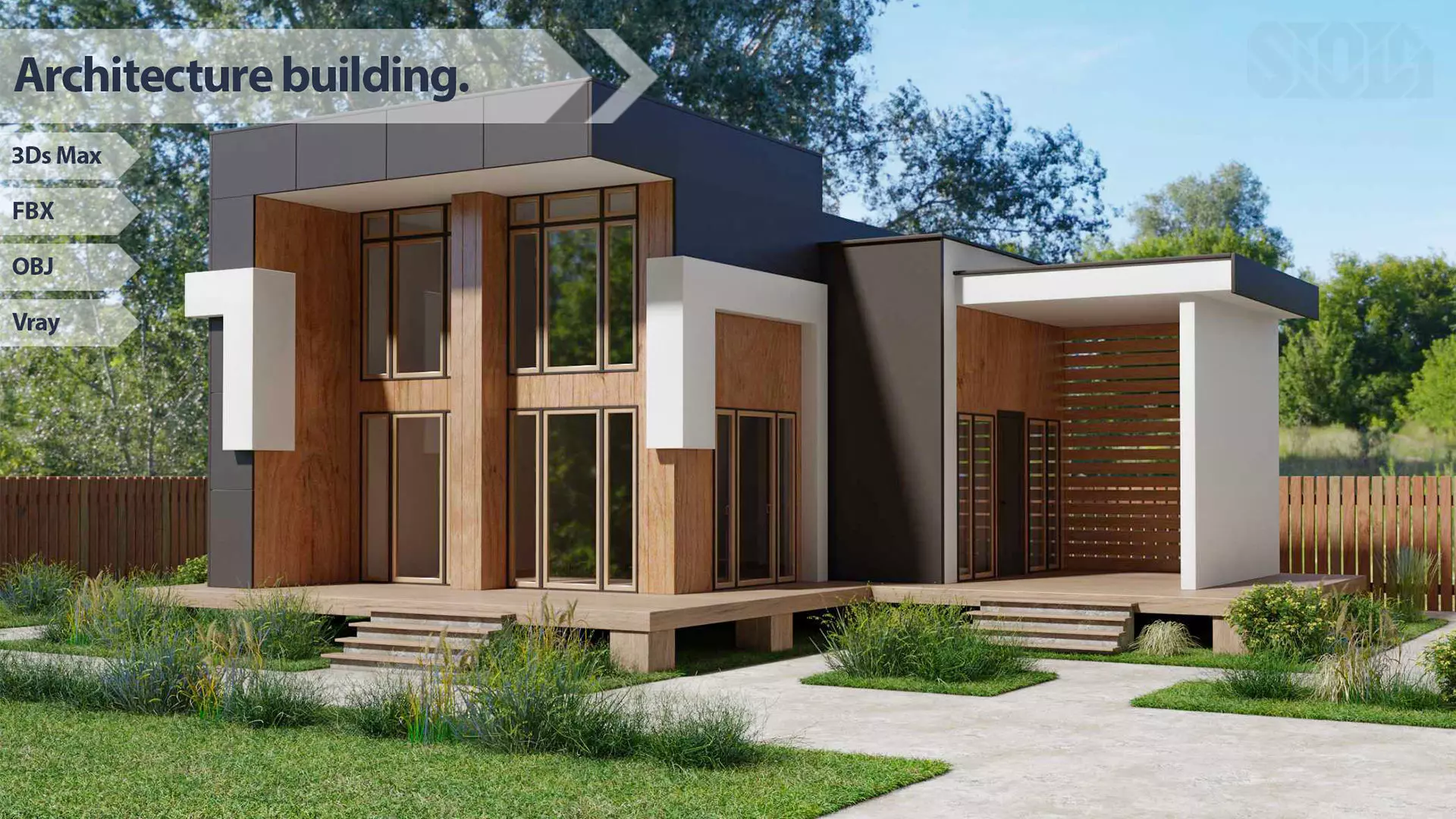 Architecture building 3D model_0