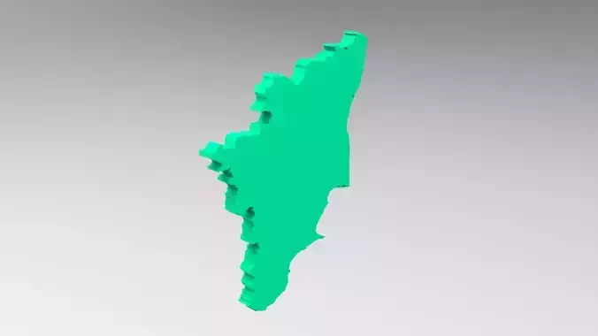 TAMILNADU 3D MAP