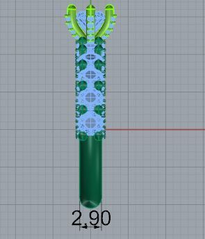 Round Diamond Peg Setting Ring 4672 3D print model_6