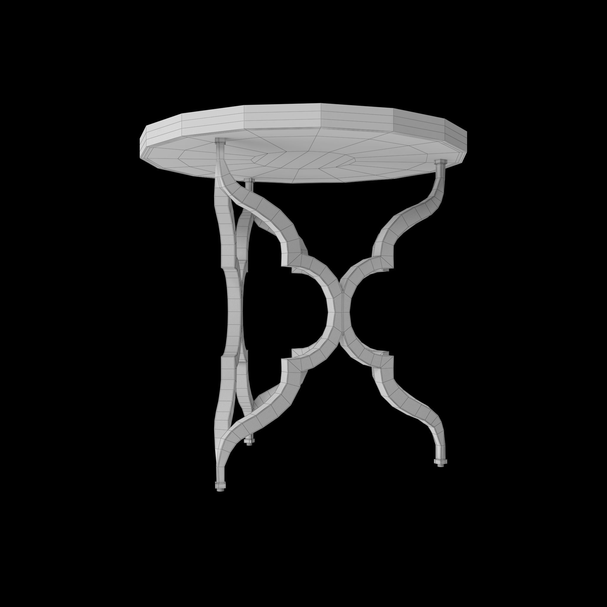 Tommy Bahama Accent Table Low-poly 3D model_18