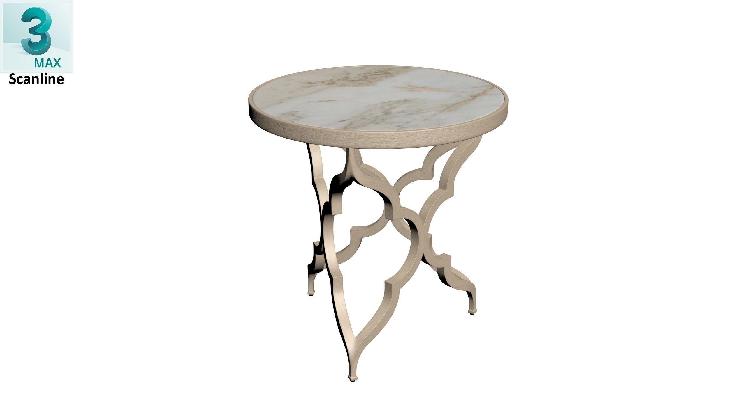 Tommy Bahama Accent Table Low-poly 3D model_24