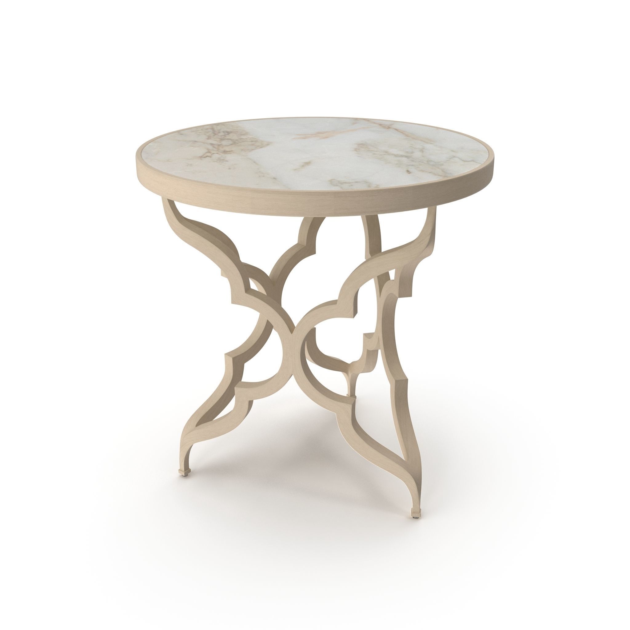 Tommy Bahama Accent Table Low-poly 3D model_1