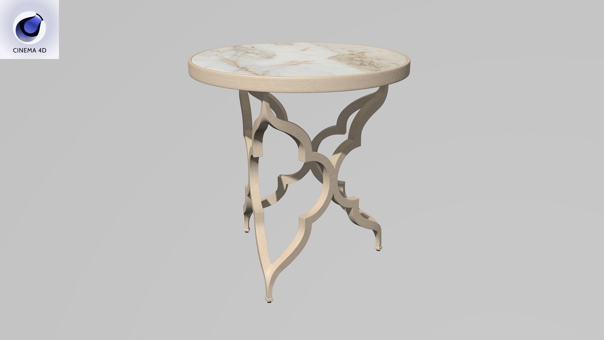 Tommy Bahama Accent Table Low-poly 3D model_28