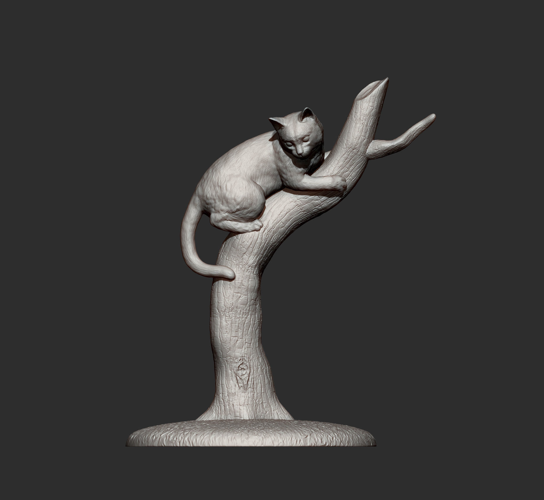 Cats play 3D print model_12