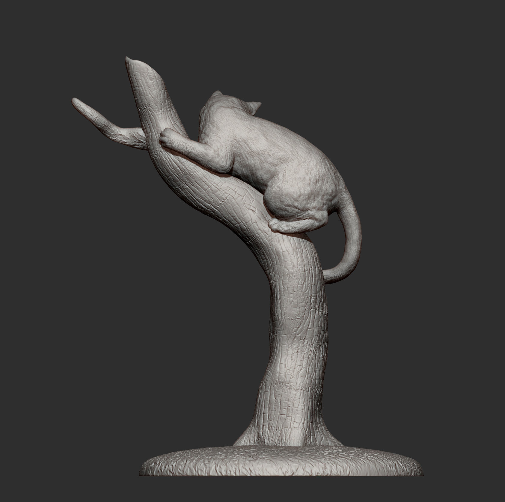 Cats play 3D print model_10