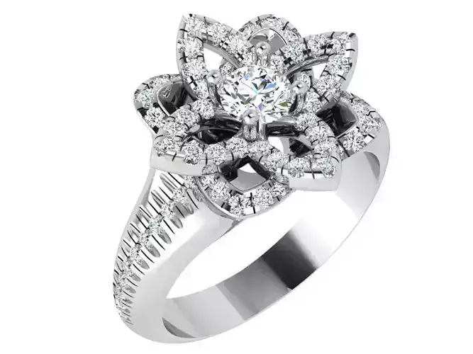 Flower Diamond Ring 4682