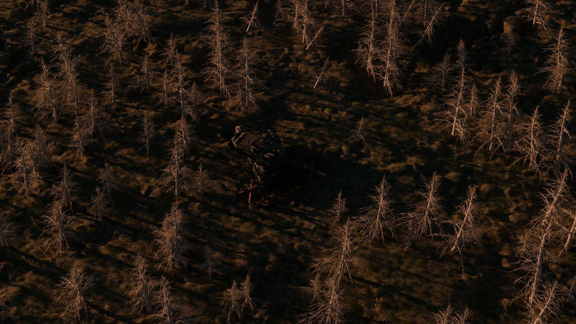 tank in the forest 3D model_6