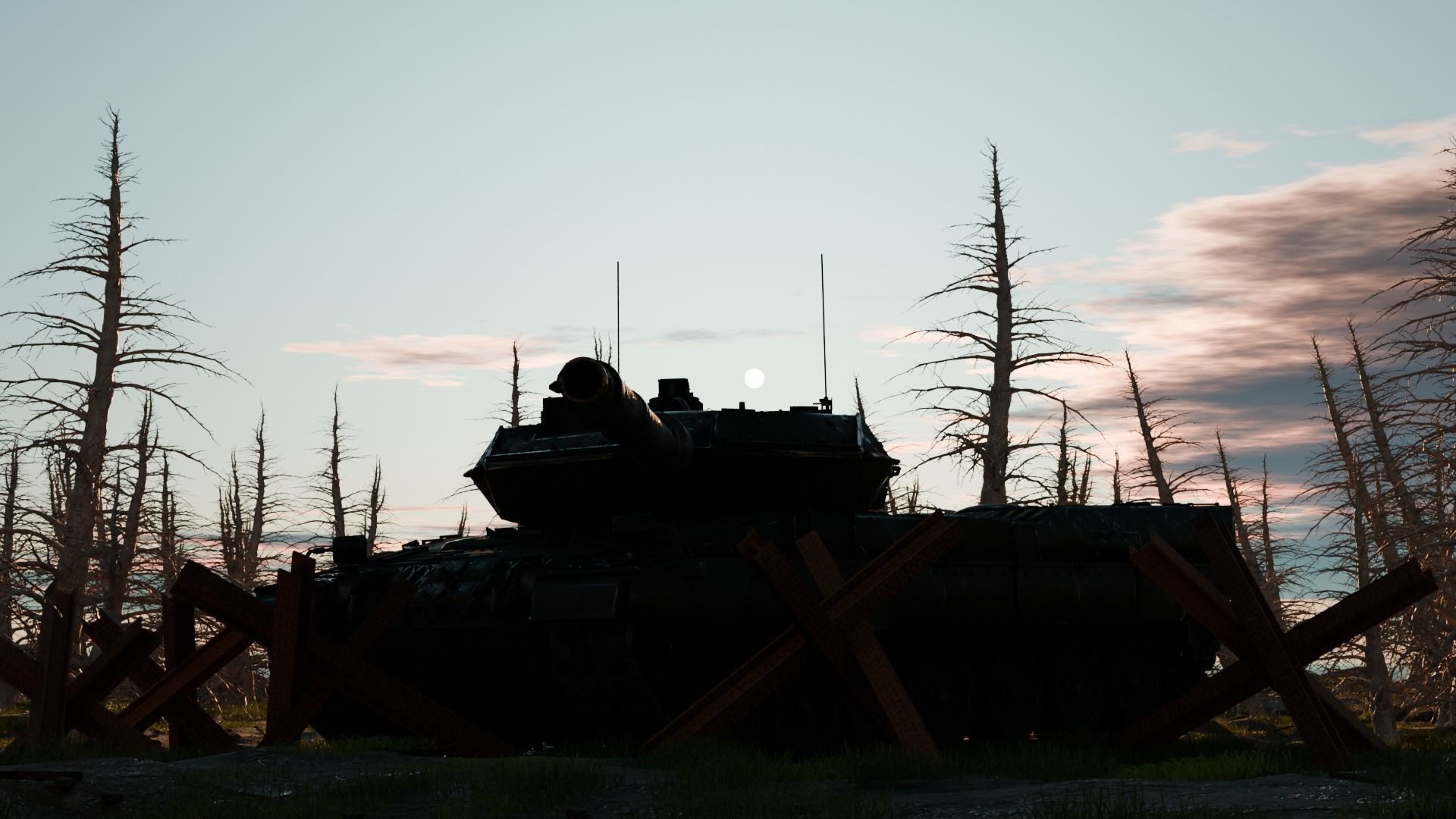 tank in the forest 3D model_4