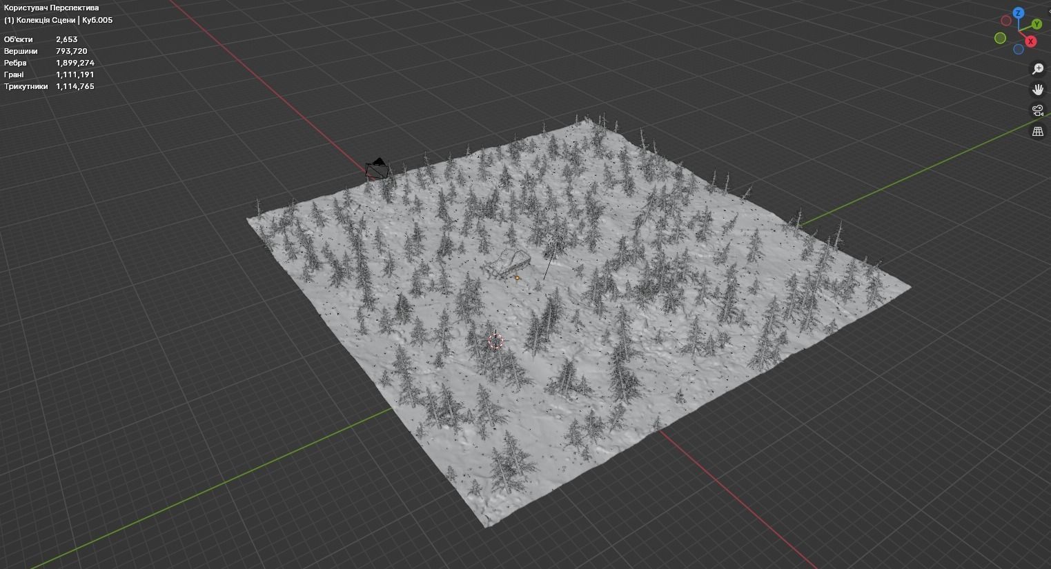 tank in the forest 3D model_10