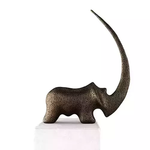 Rhino modern sculpture
