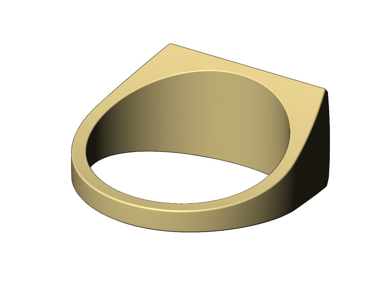 Wide big boy engraving flat top signet ring US sizes 7to11 3D print model_10