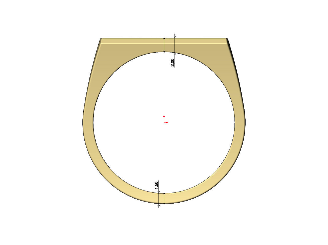 Wide big boy engraving flat top signet ring US sizes 7to11 3D print model_7