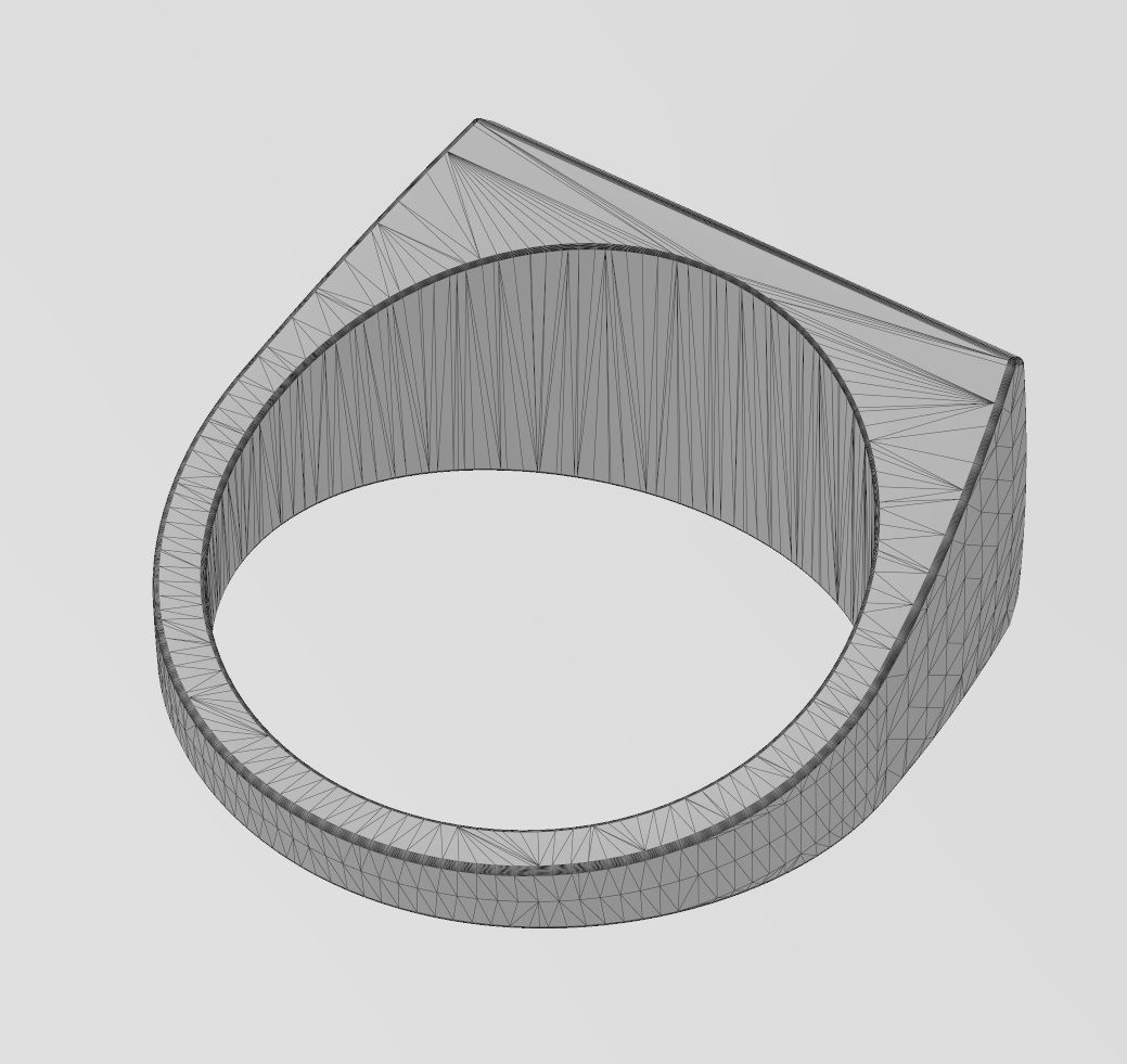 Wide big boy engraving flat top signet ring US sizes 7to11 3D print model_14