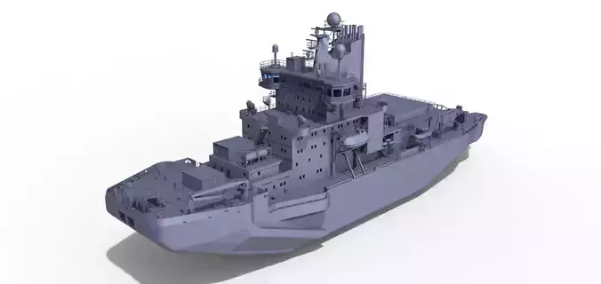 Oden icebreaker  Shipmodel Vessel Boot Schiff Eisbrecher 3D print model