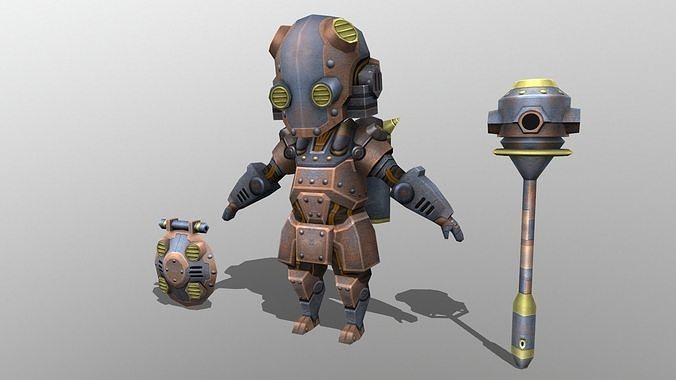Hippopo Male V3 Low-poly 3D model