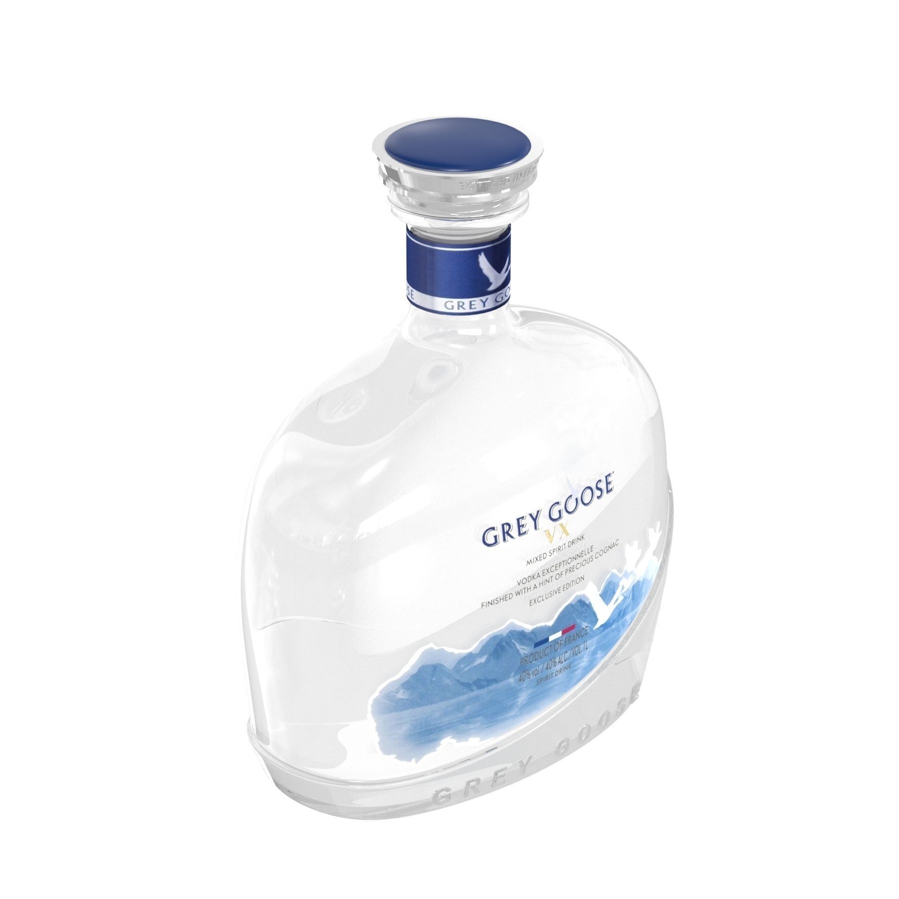 Bar alcohol bottles vodka tequila 3D model_10