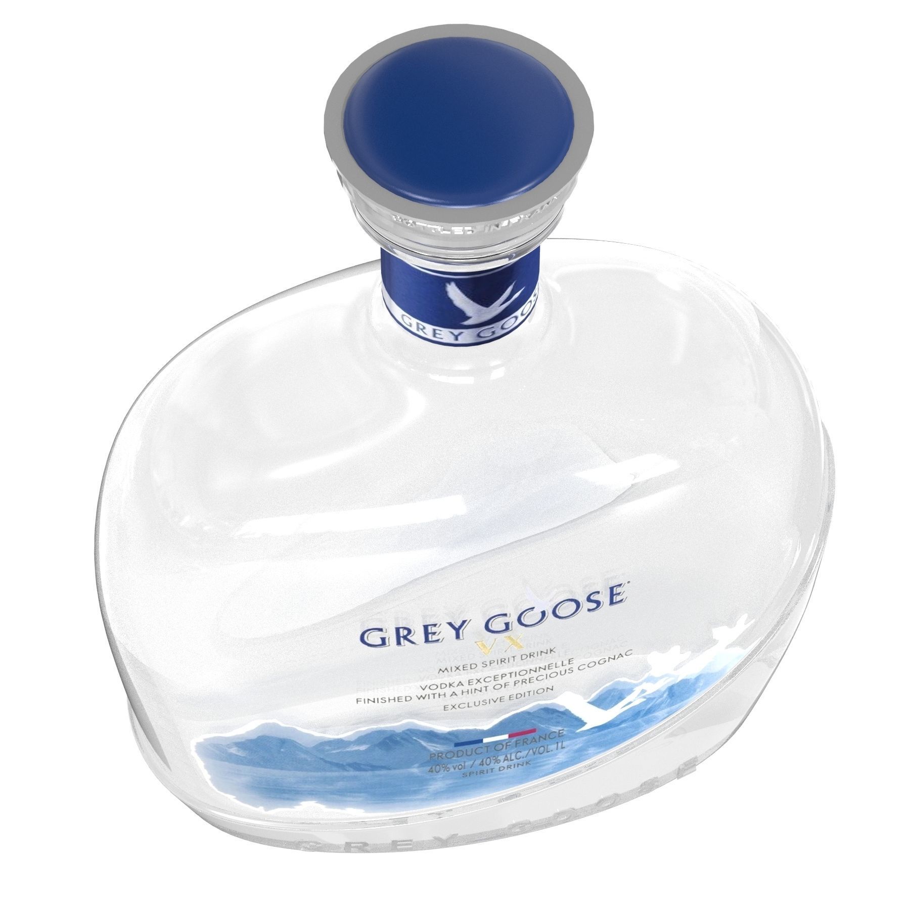 Bar alcohol bottles vodka tequila 3D model_12