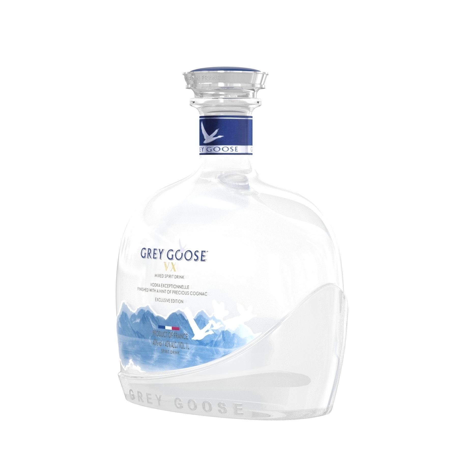 Bar alcohol bottles vodka tequila 3D model_8