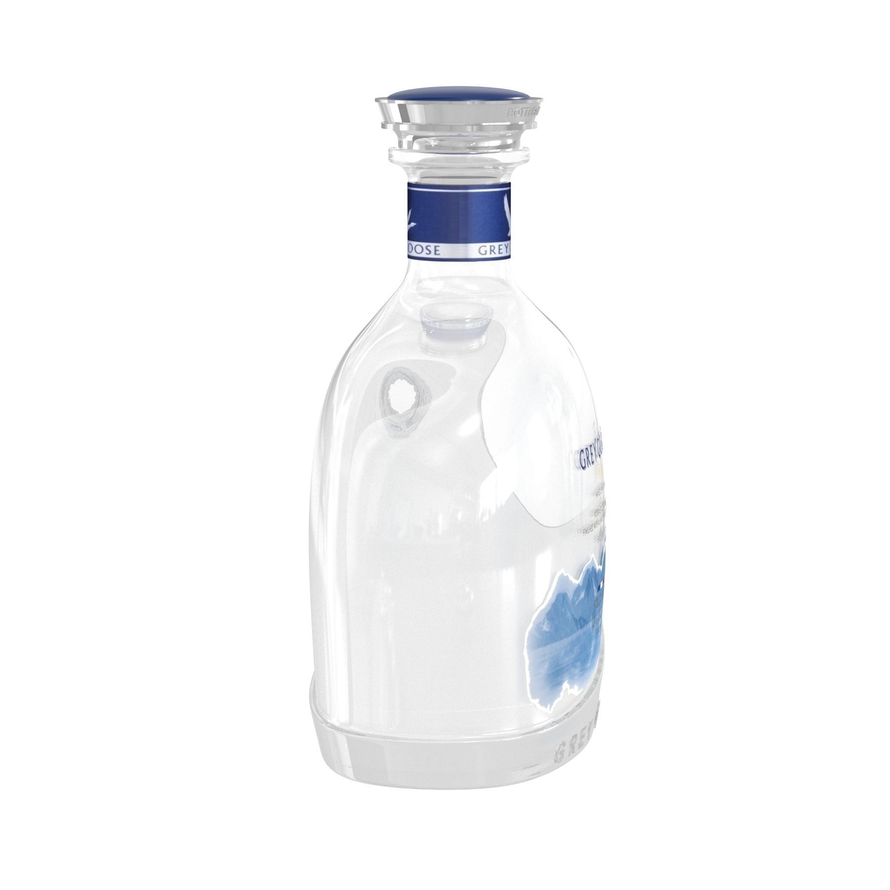 Bar alcohol bottles vodka tequila 3D model_11