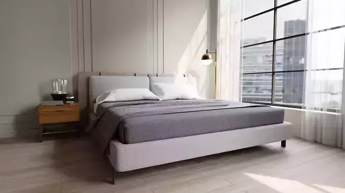 Interior Bedroom design scene 09