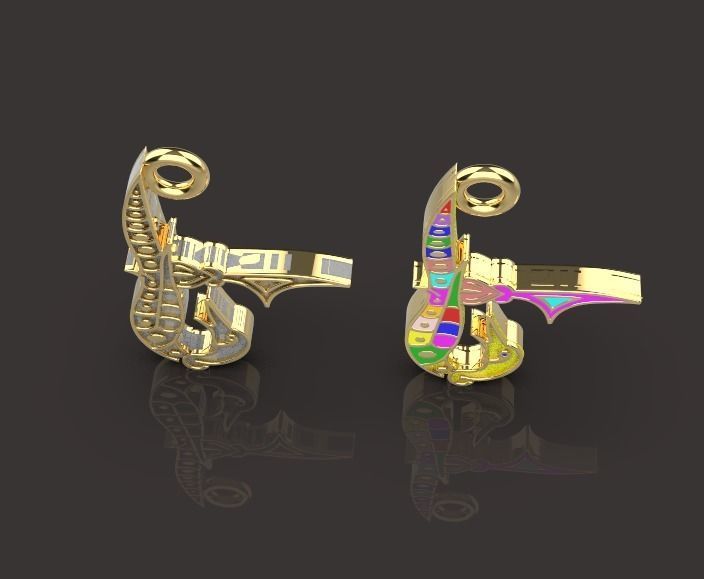 Armenian letters 3D print model_5