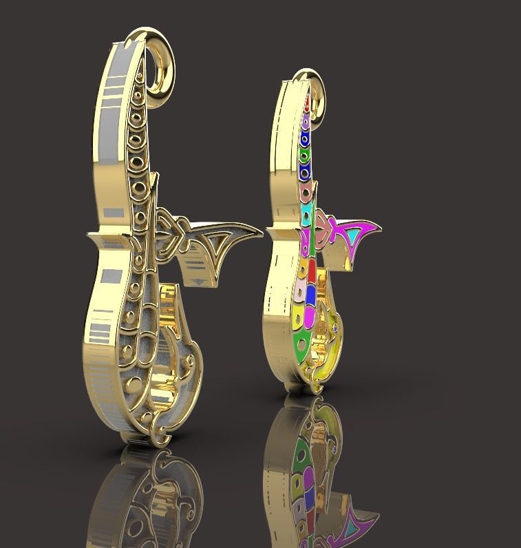 Armenian letters 3D print model_4