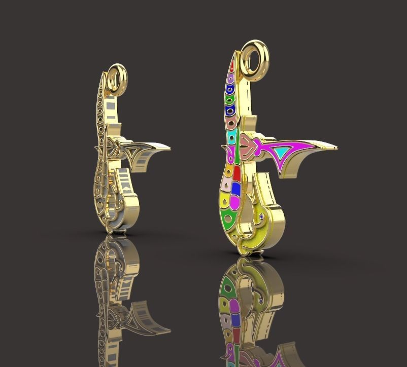 Armenian letters 3D print model_2