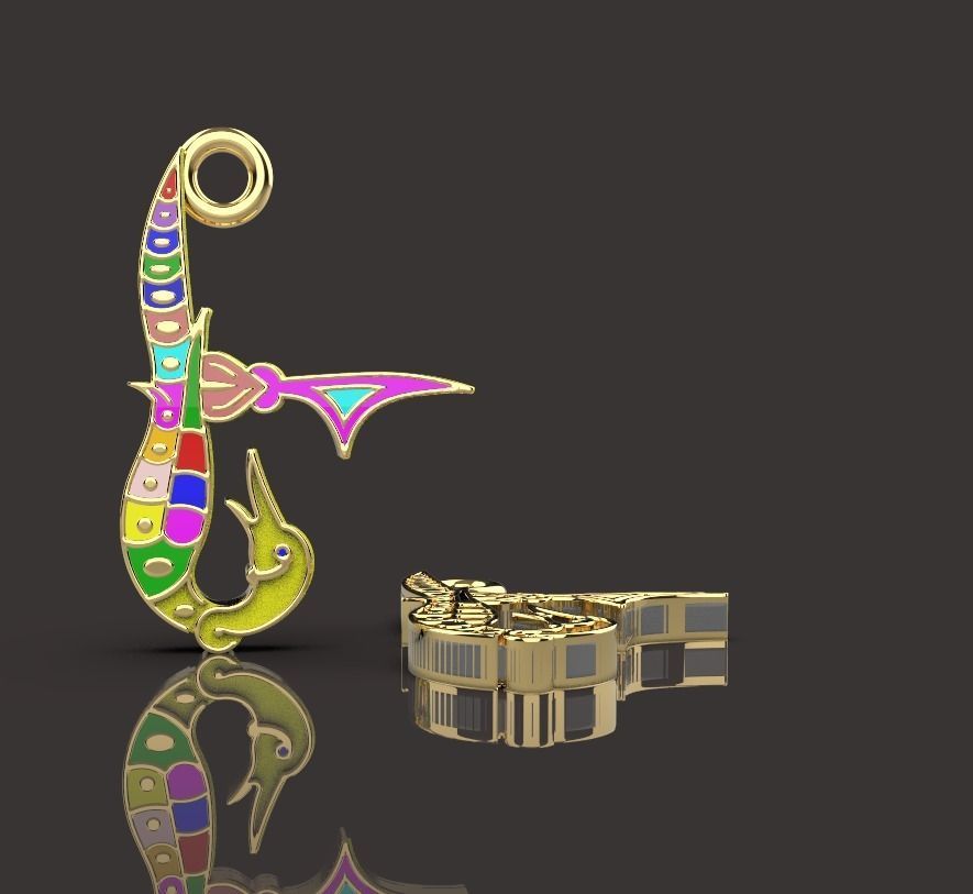 Armenian letters 3D print model_8