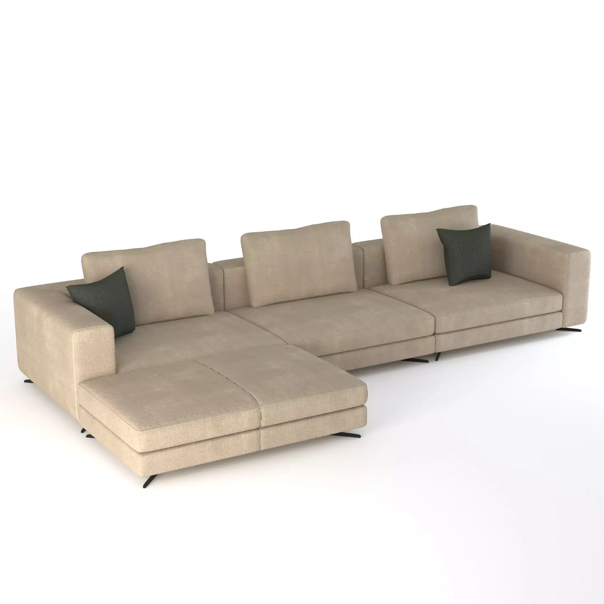 Blanche COIN sofa 3D model_0
