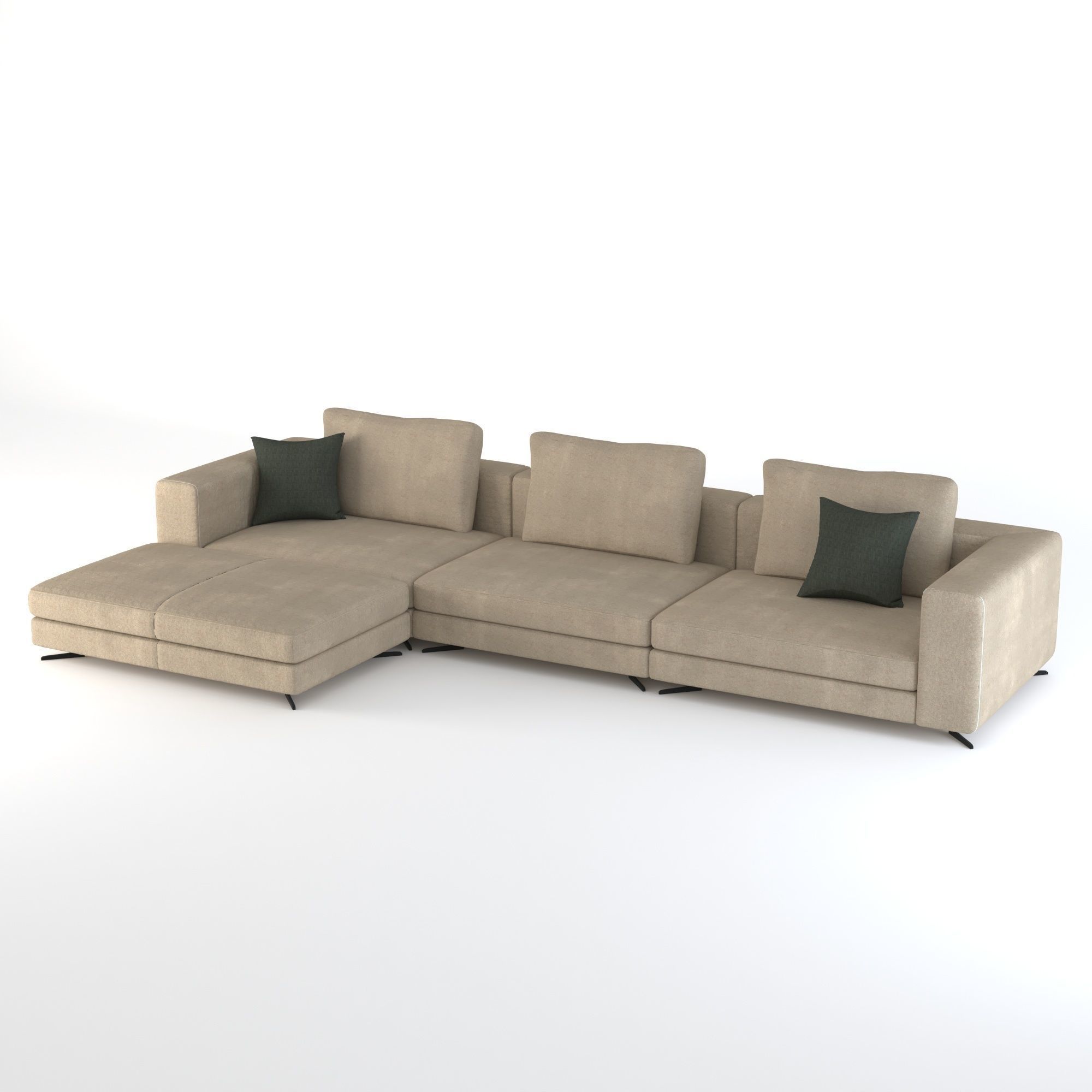 Blanche COIN sofa 3D model_1