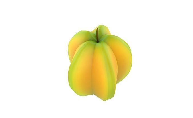Prop31 Star Fruit Low-poly 3D model 3