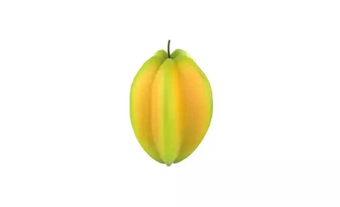 Prop31 Star Fruit Low-poly 3D model