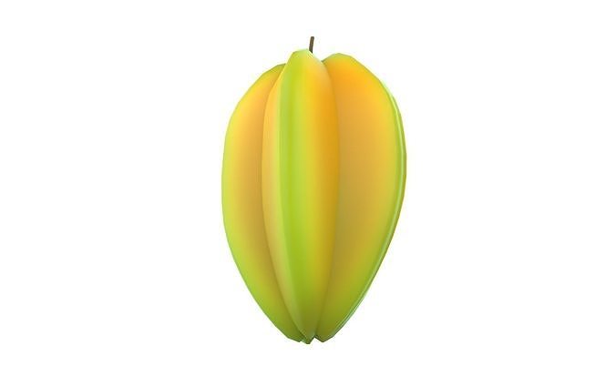 Prop31 Star Fruit Low-poly 3D model 4