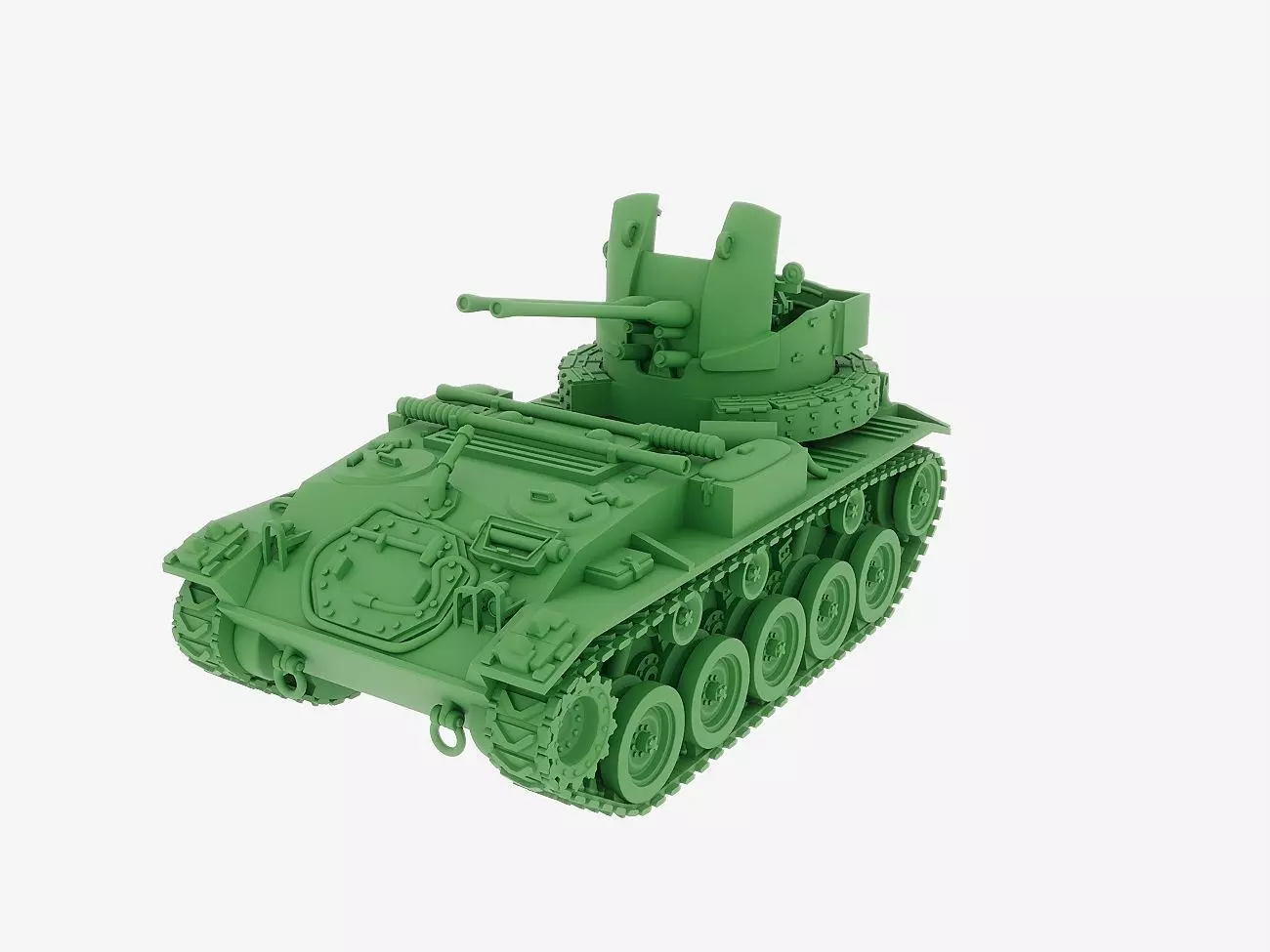 M19a1 twin 40mm 3D print model_0