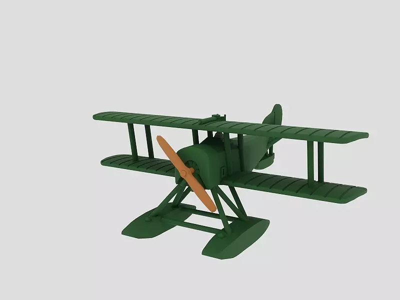 Sopwith Baby Great Britain 3D print model_0