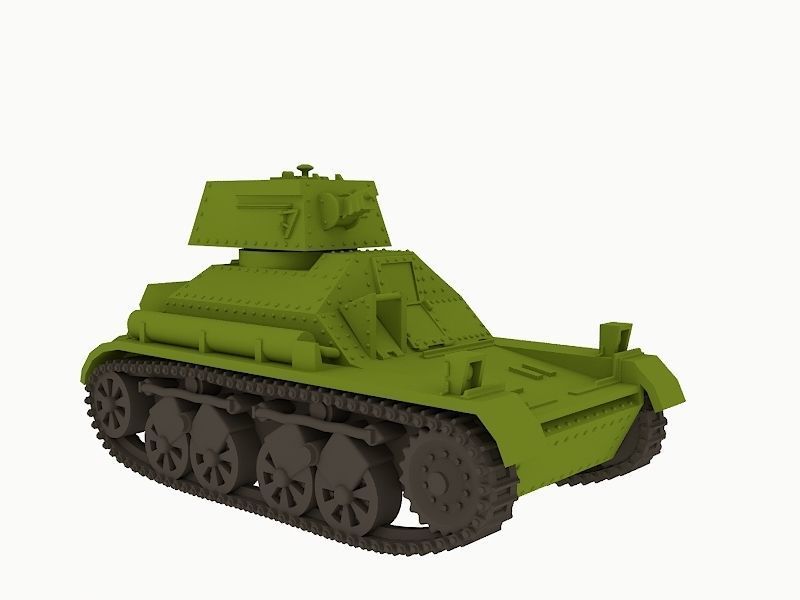 Vickers Light Tanks Mark II 3D print model_1