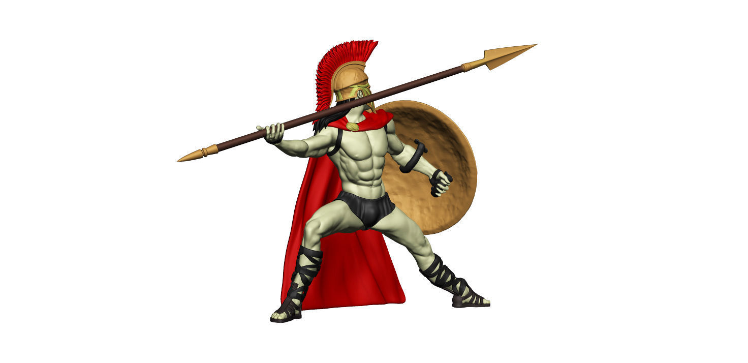 Spartan 8 Starter set Light spartan army 3D print model_17