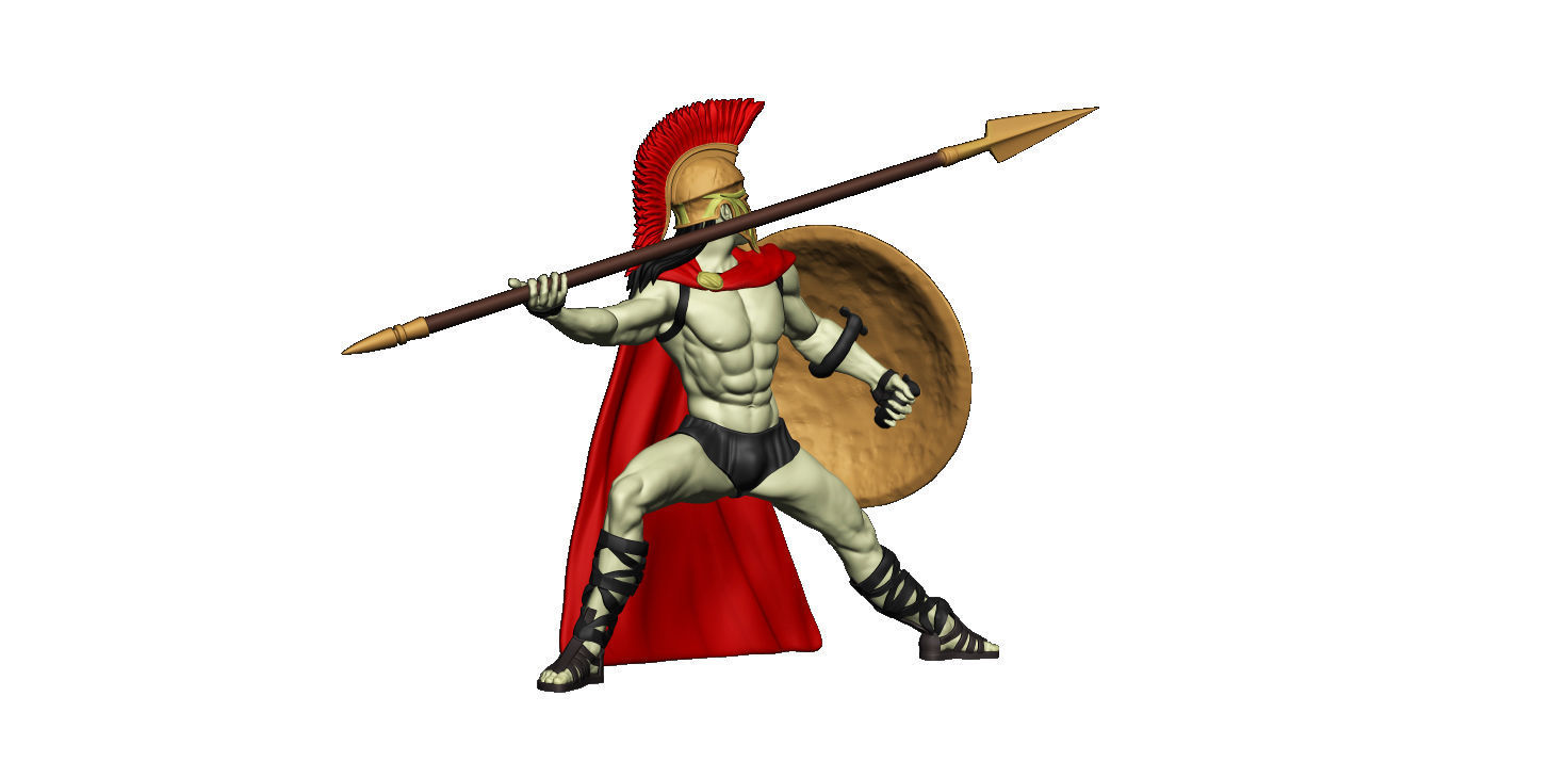 Spartan 8 Starter set Light spartan army 3D print model_16