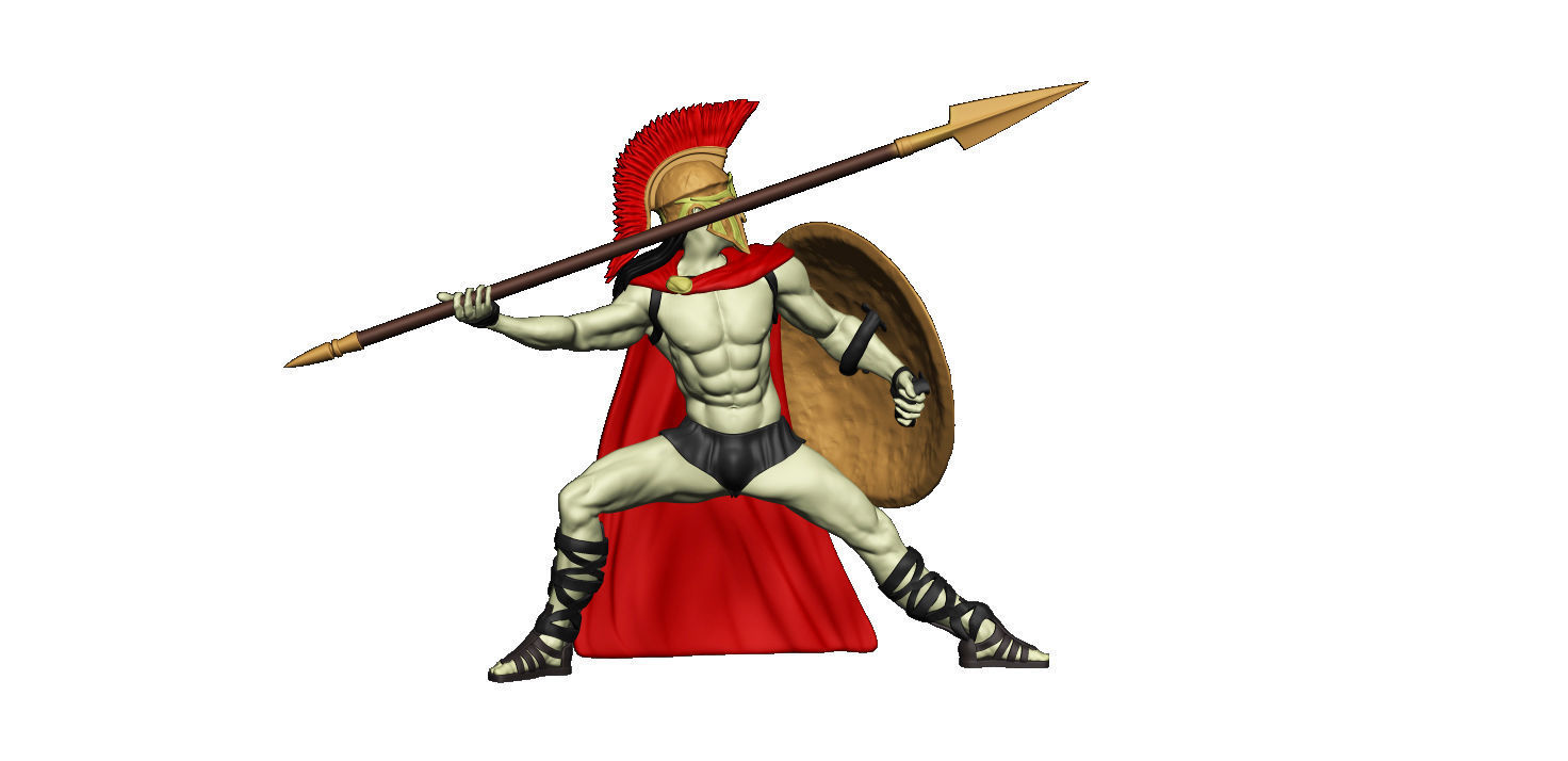 Spartan 8 Starter set Light spartan army 3D print model_13