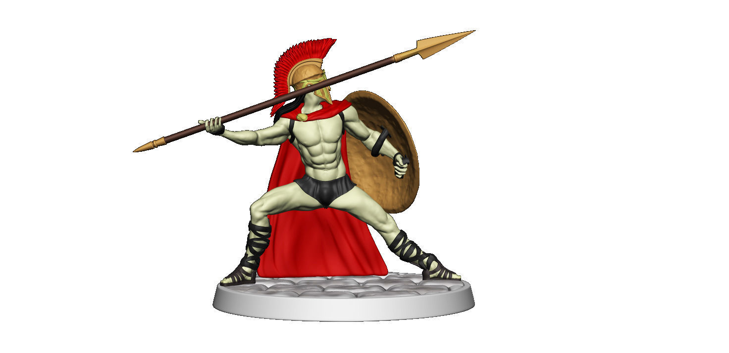 Spartan 8 Starter set Light spartan army 3D print model_20
