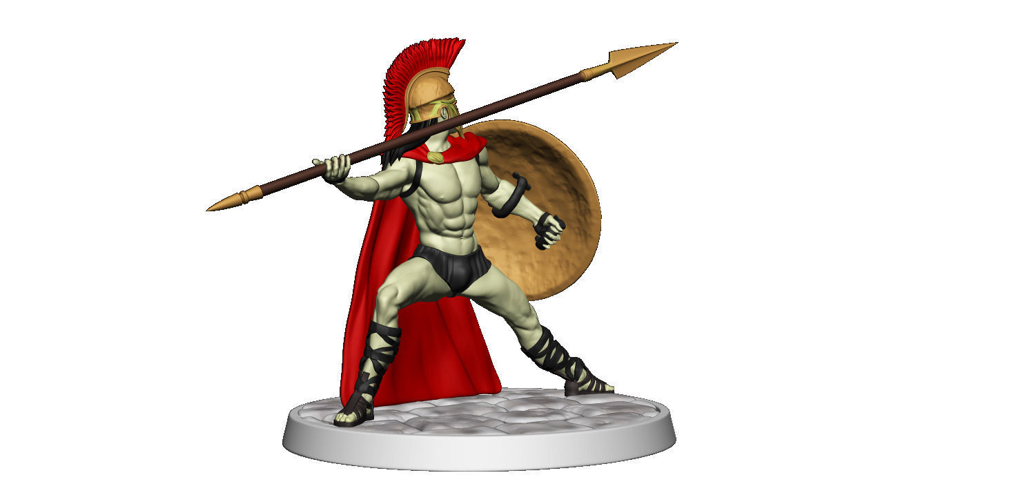 Spartan 8 Starter set Light spartan army 3D print model_22