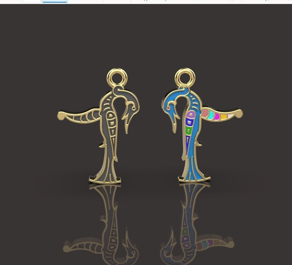 Armenian letters 3D print model_9