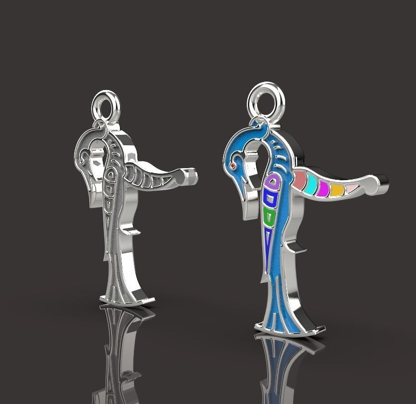 Armenian letters 3D print model_3