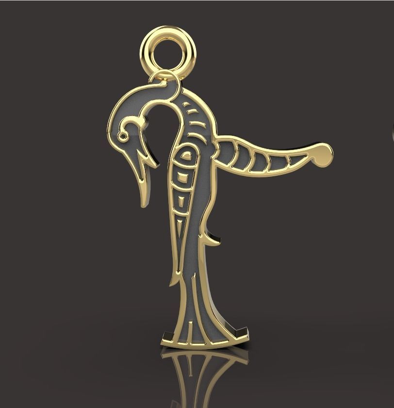 Armenian letters 3D print model_8