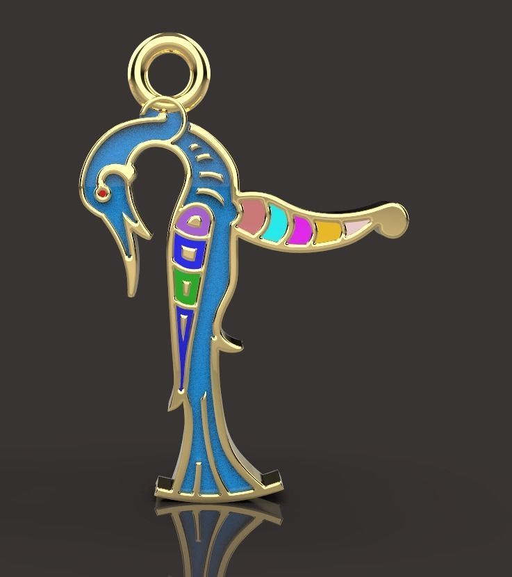 Armenian letters 3D print model_7