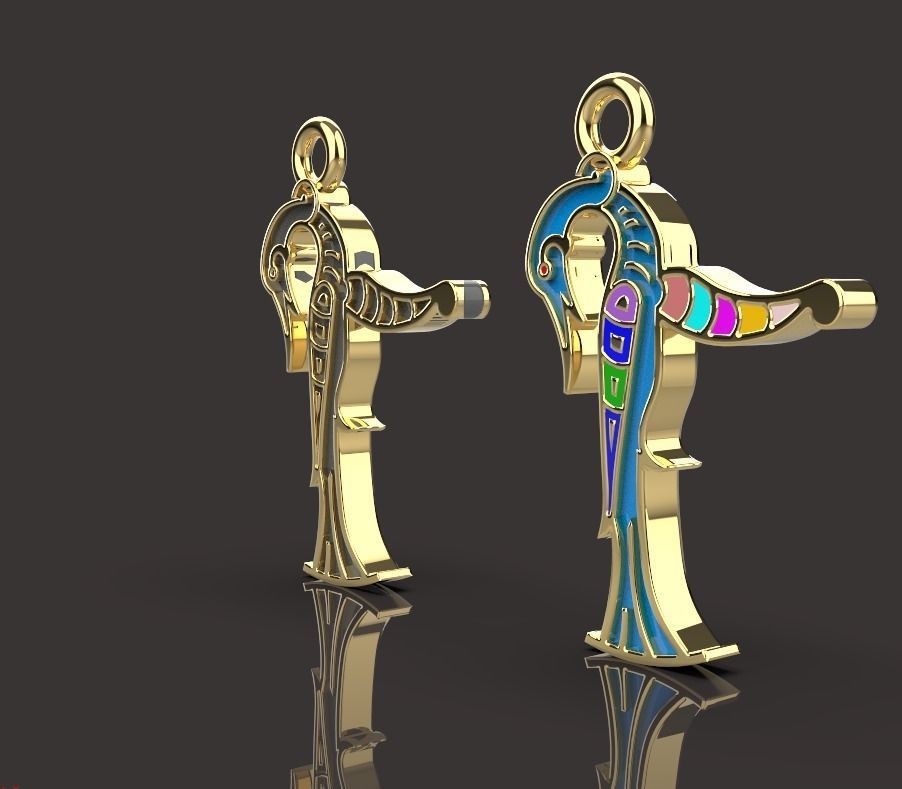 Armenian letters 3D print model_6