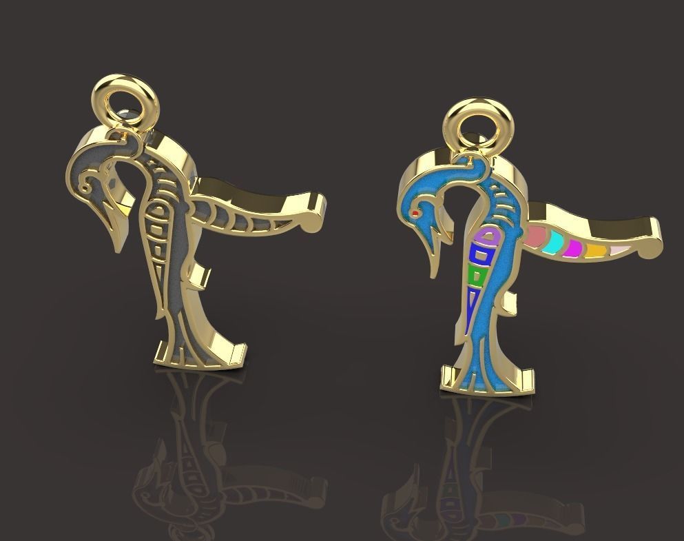 Armenian letters 3D print model_2