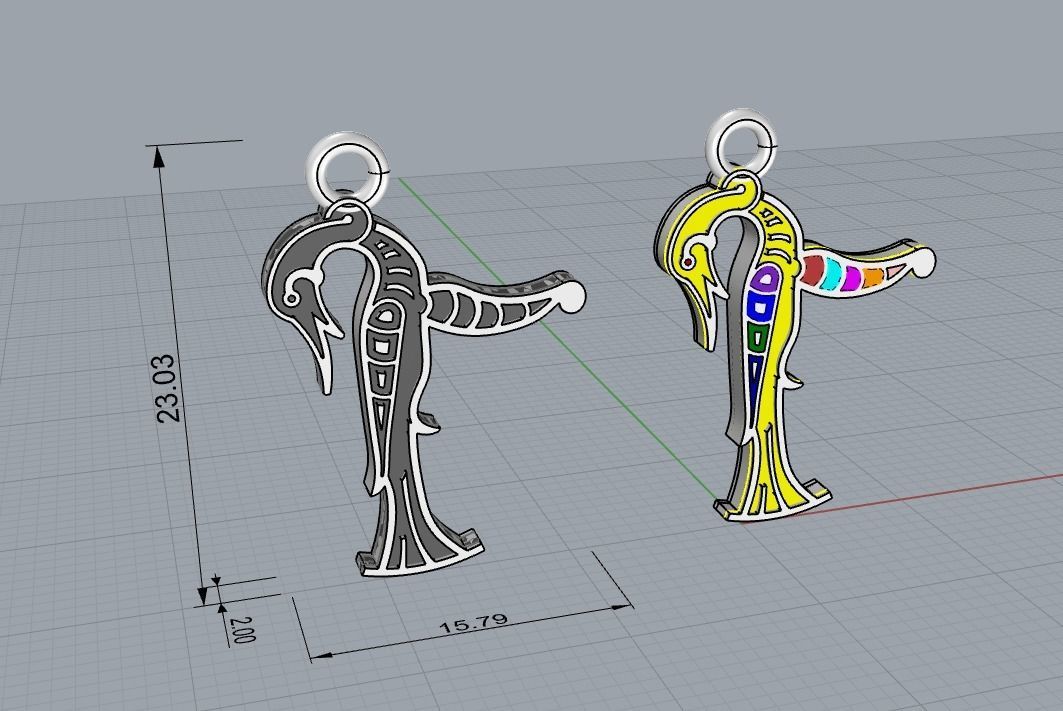 Armenian letters 3D print model_11