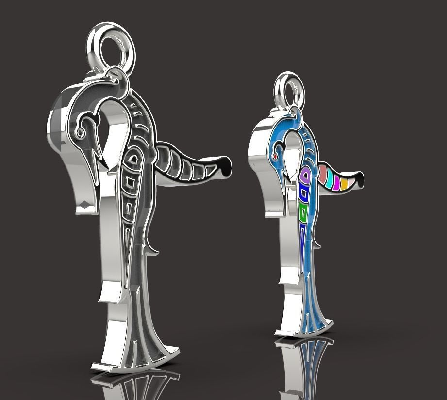 Armenian letters 3D print model_5